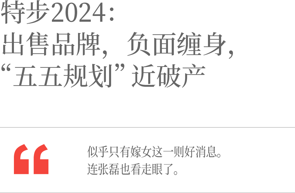 特步2024：出售品牌，负面缠身， “五五规划”近破产